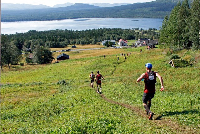 Ned mot Ottsjö city på en brantmen för omväxlingd skull.... enkel stig...)