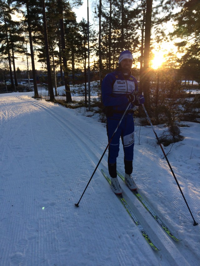 Moraparken 1 km från målet i Mora